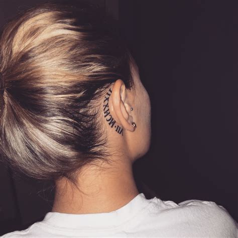 tattoos behind the ear|behind ear tattoos both sides.